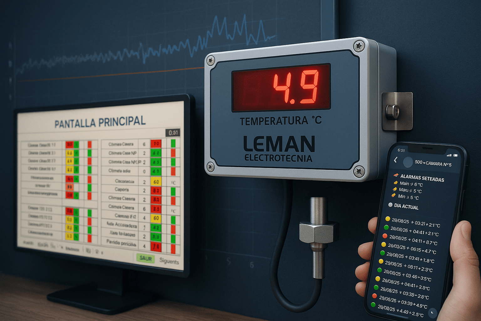 Sistema centralizado de temperaturas SCR2006